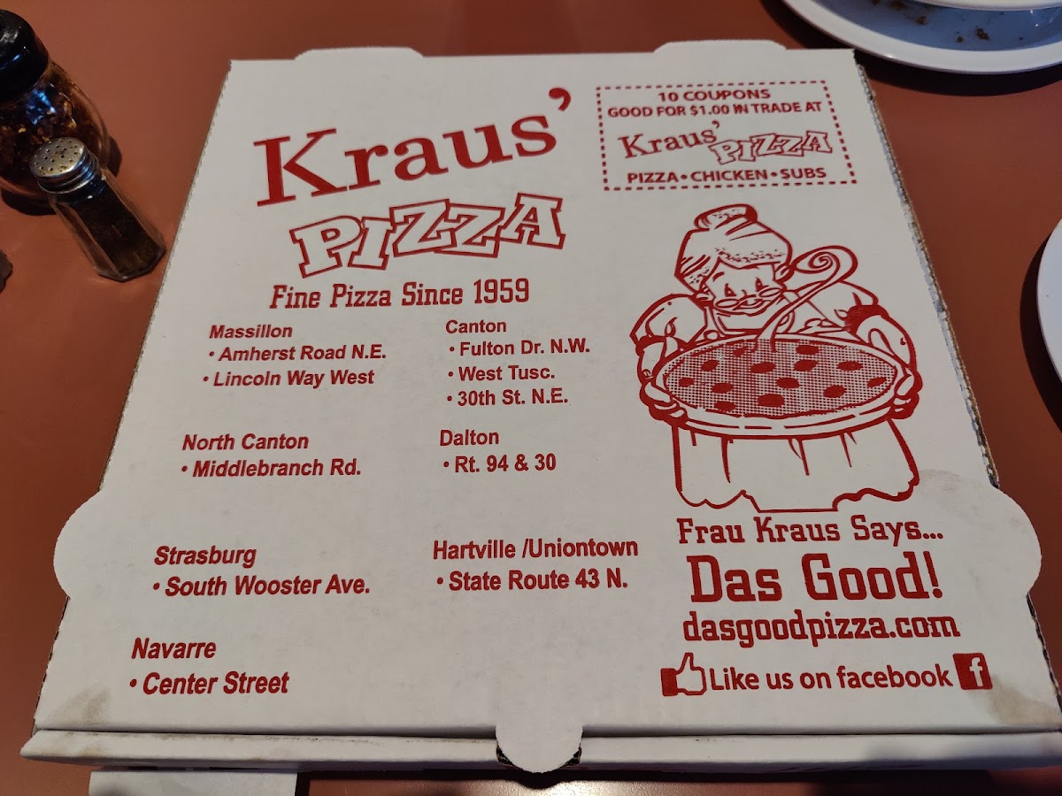 Kraus' Pizza Menu - Image 4